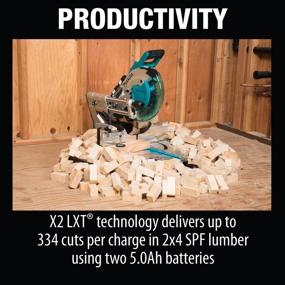 18-Volt X2 LXT Lithium-Ion (36-Volt) Brushless Cordless 10 in. Dual-Bevel Sliding Compound Miter Saw (Tool-Only)