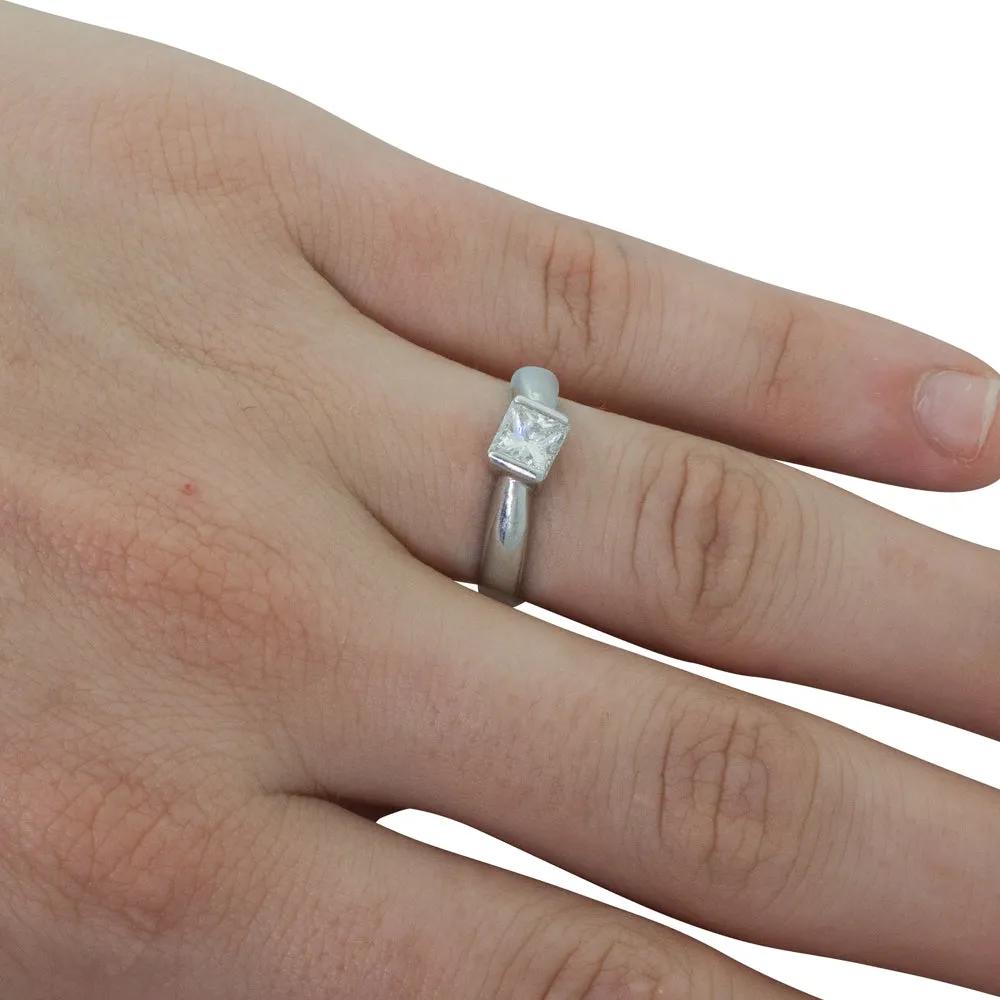 18ct White Gold .50ct Diamond Solitaire Ring