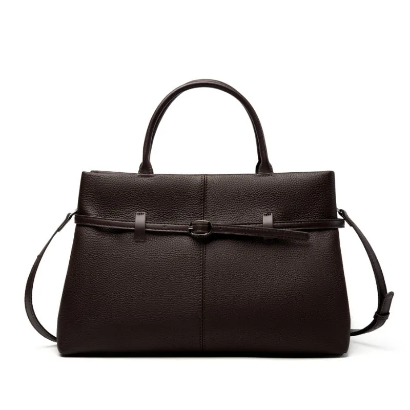 35CM Handheld Large Capacity Commuter Platinum Women's briefcase 2953 wine Red