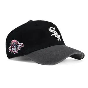 47 Brand Dark Glow Chicago White Sox 2003 All Star Game Patch Cleanup Adjustable Hat - Black, Graphite