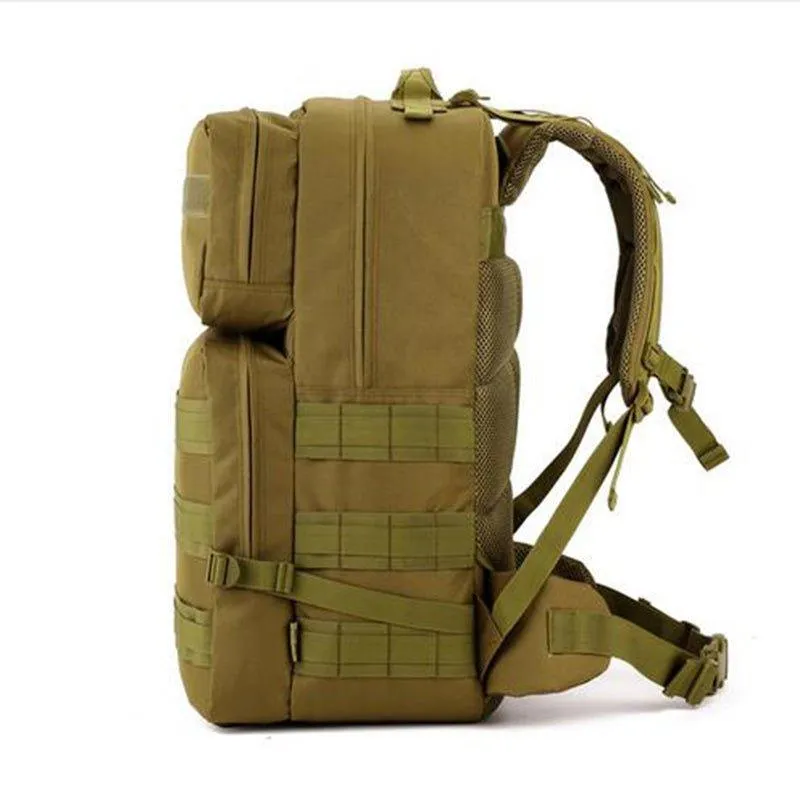 55L Waterproof Outdoor Travel Molle Backpack