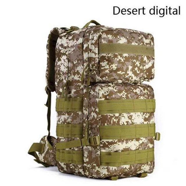 55L Waterproof Outdoor Travel Molle Backpack