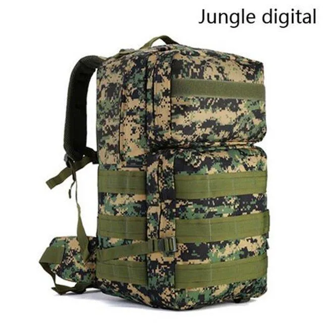 55L Waterproof Outdoor Travel Molle Backpack