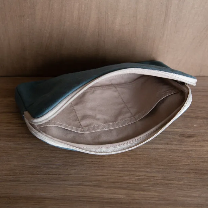 A6 Size Canvas Utility Pouch by Yuyake | Made in Japan