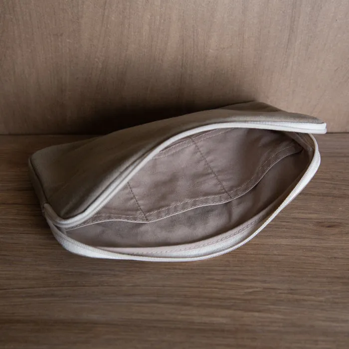A6 Size Canvas Utility Pouch by Yuyake | Made in Japan