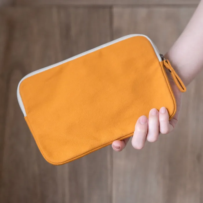 A6 Size Canvas Utility Pouch by Yuyake | Made in Japan