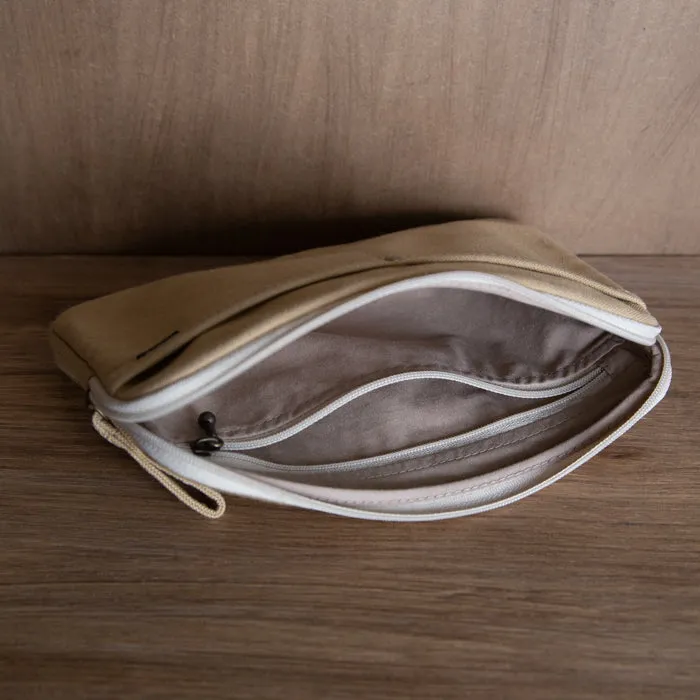 A6 Size Canvas Utility Pouch by Yuyake | Made in Japan