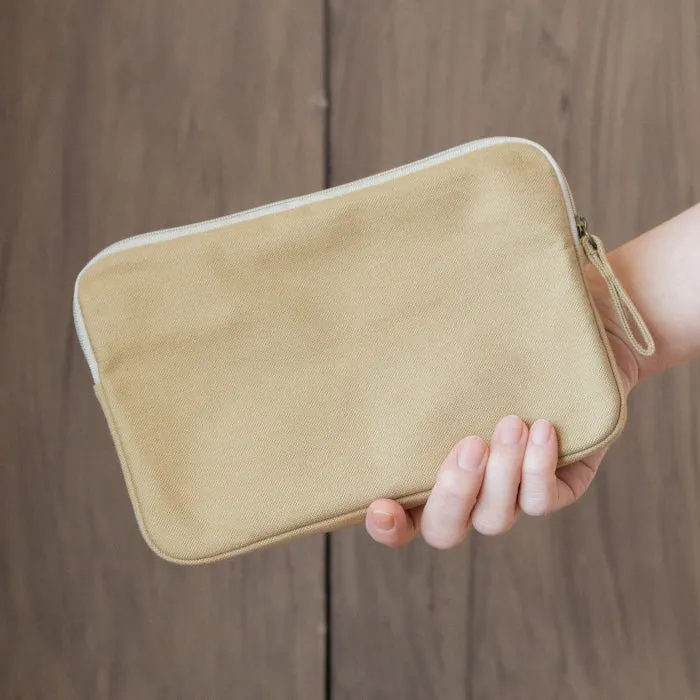 A6 Size Canvas Utility Pouch by Yuyake | Made in Japan
