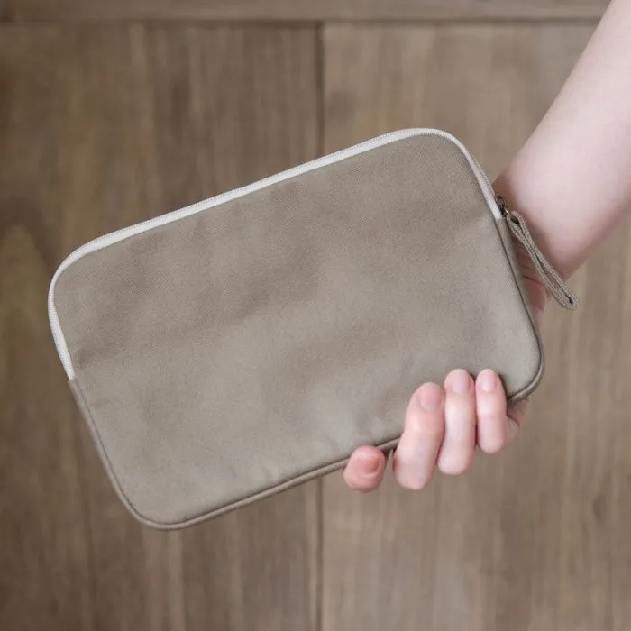 A6 Size Canvas Utility Pouch by Yuyake | Made in Japan