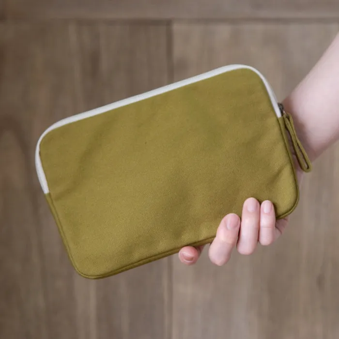 A6 Size Canvas Utility Pouch by Yuyake | Made in Japan