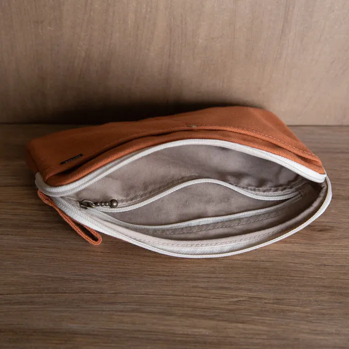 A6 Size Canvas Utility Pouch by Yuyake | Made in Japan