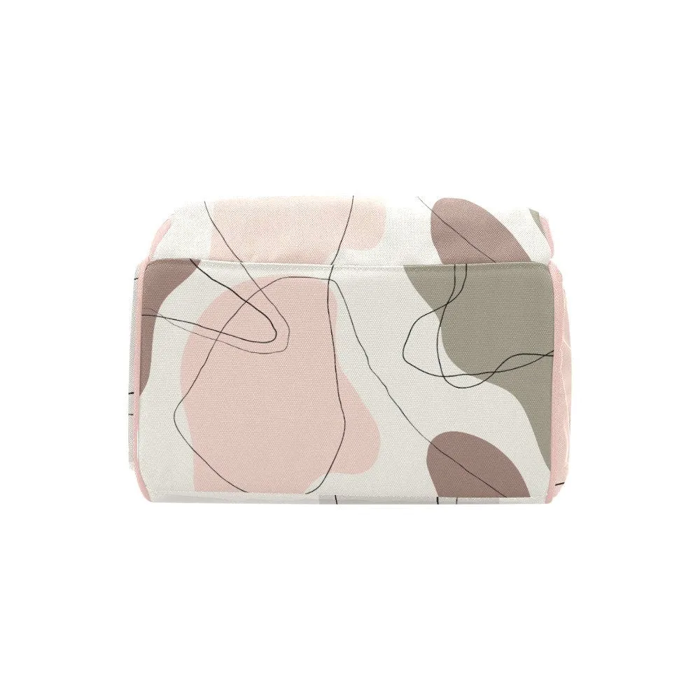 Abstract Pink Backpack, Pink Backpack, Women's Backpack, Women's bag, Abstract print bag, High Fashion Bag, Fashion Backpack