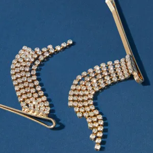 Accessorize London Women's 2 X Chandelier Slides Hair Clip
