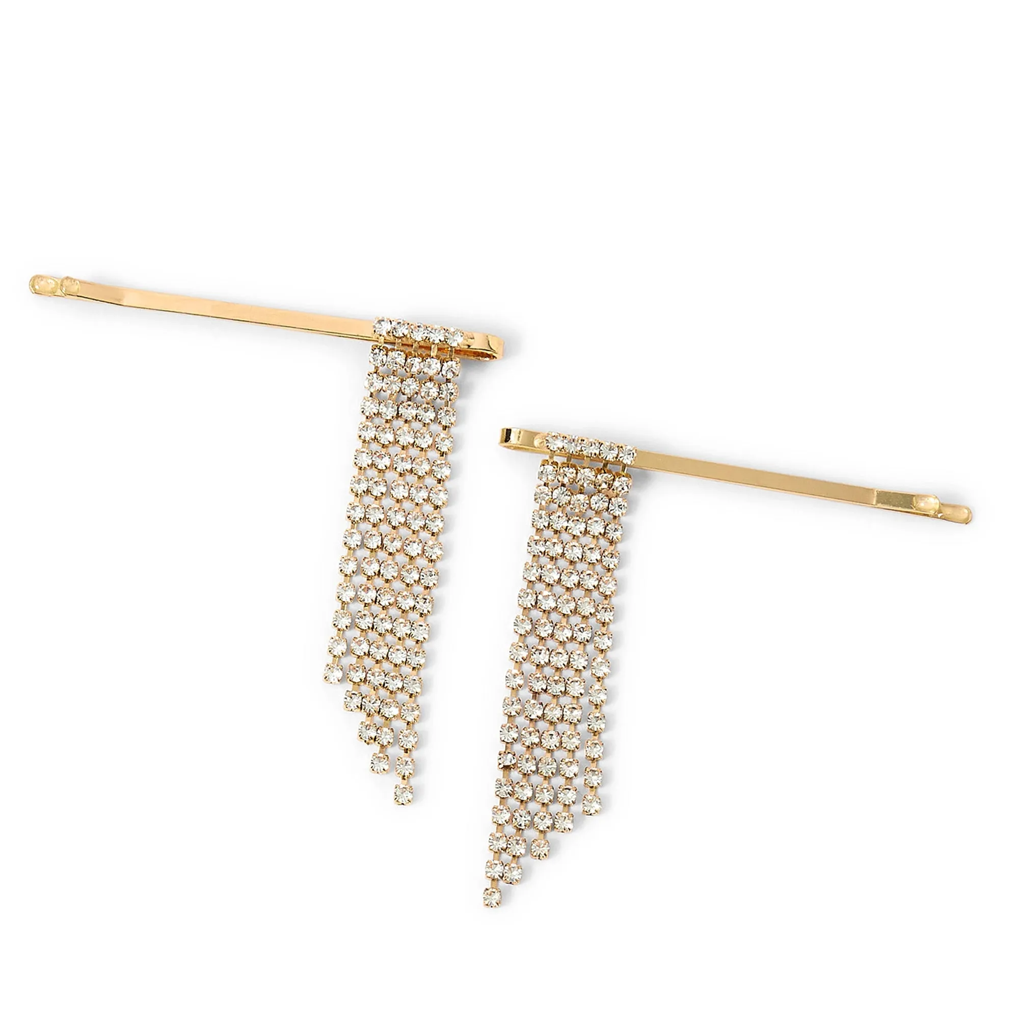Accessorize London Women's 2 X Chandelier Slides Hair Clip