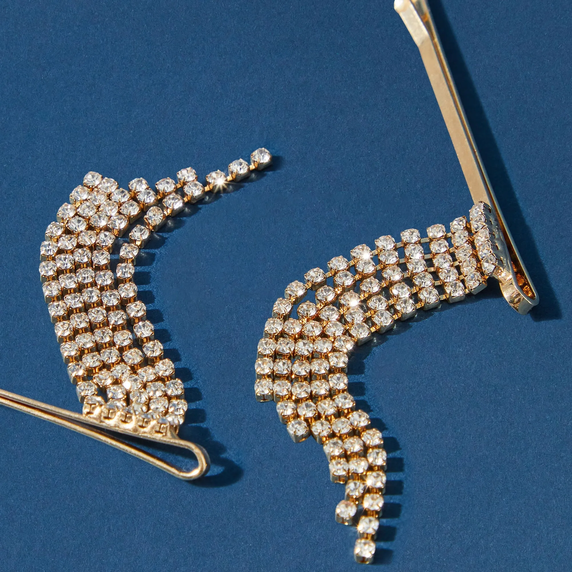Accessorize London Women's 2 X Chandelier Slides Hair Clip