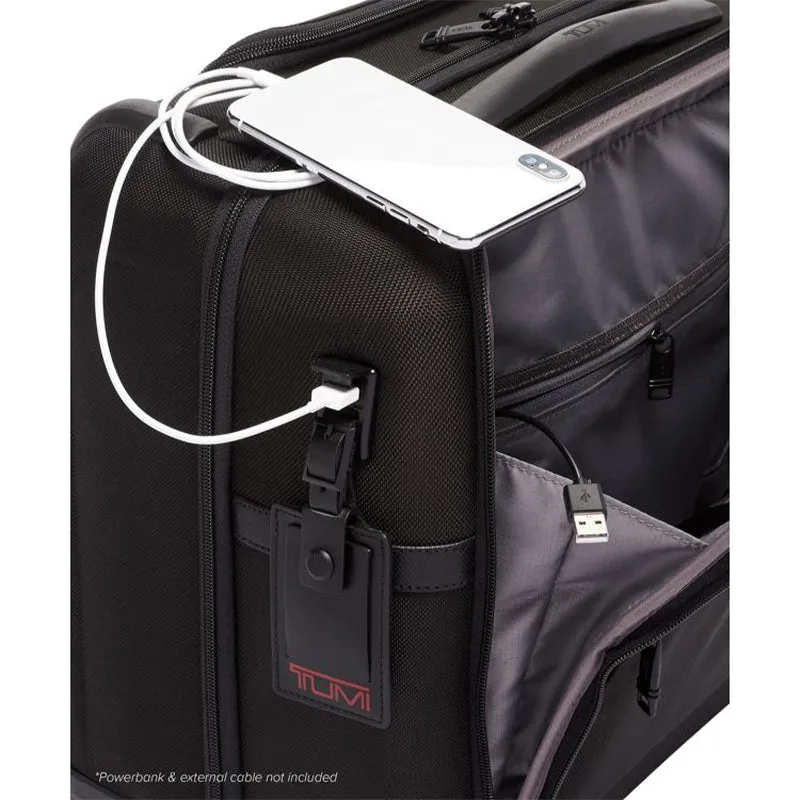 Alpha Compact 4 Wheeled Brief - Black