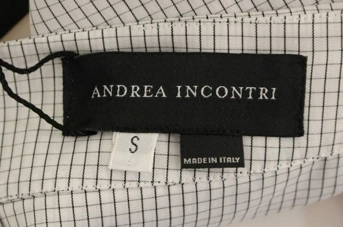 Andrea Incontri  Checkered Stretch Cotton Shorts