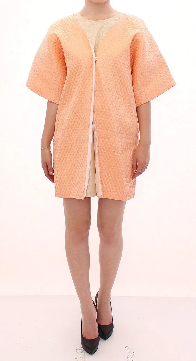 Andrea Incontri Pink Short Sleeves Jacket Coat