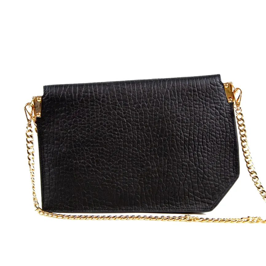 Annastasia Bag - Black Bubble Leather