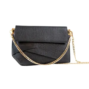 Annastasia Bag - Black Bubble Leather