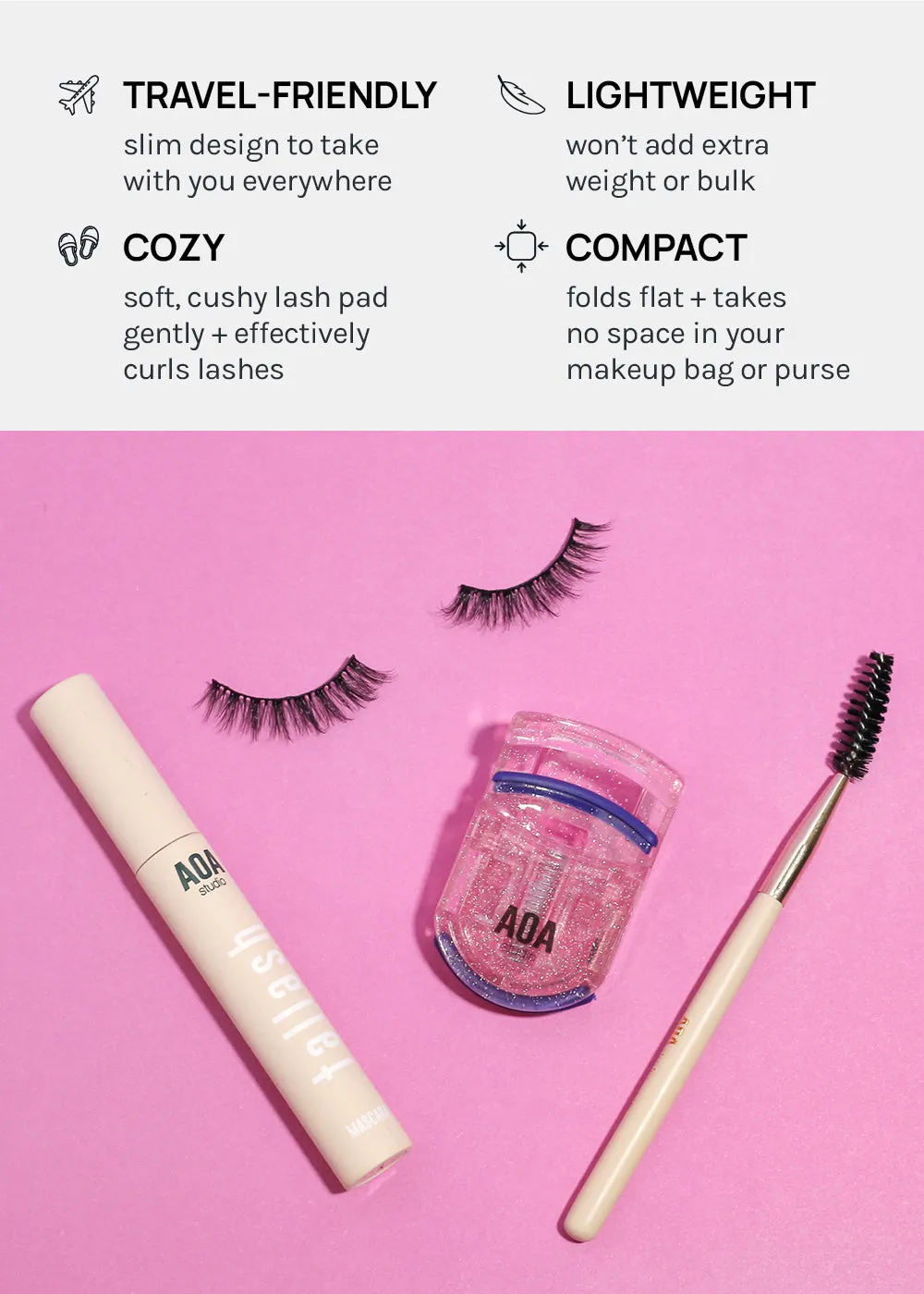 AOA Travel Eyelash Curler
