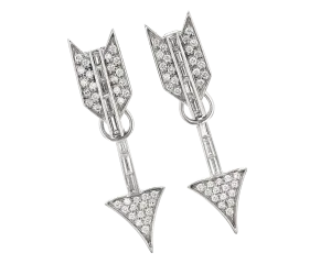 Arrow Diamond Earrings, 2.30 Carats