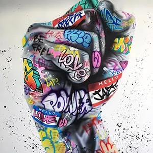 Art mural Graffiti Canvas