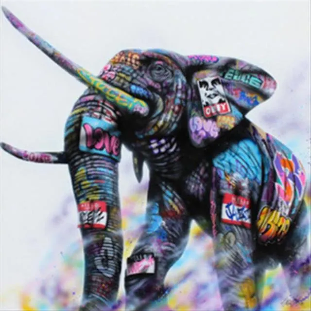 Art mural Graffiti Canvas
