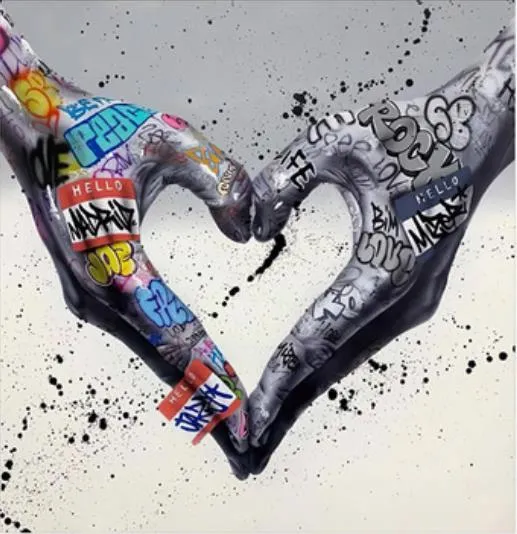 Art mural Graffiti Canvas