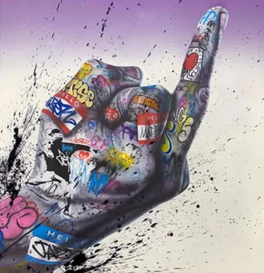 Art mural Graffiti Canvas