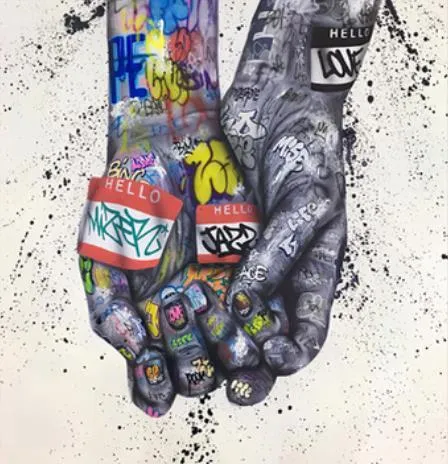 Art mural Graffiti Canvas