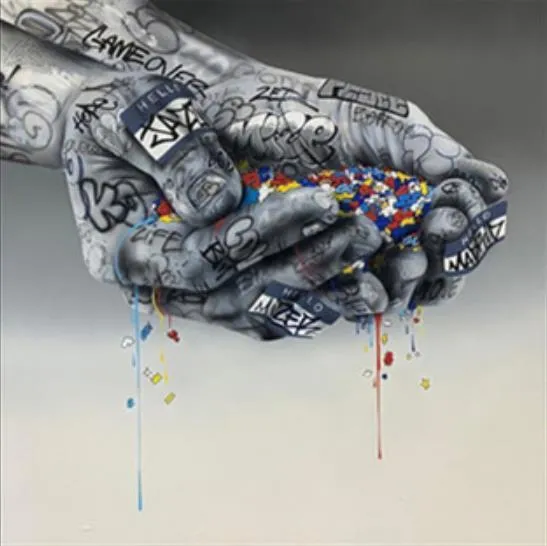 Art mural Graffiti Canvas