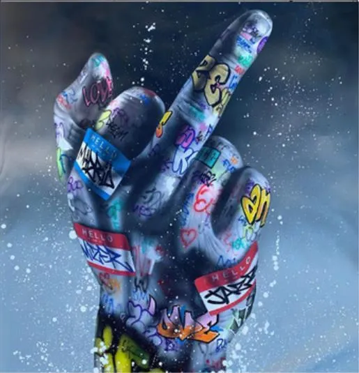 Art mural Graffiti Canvas