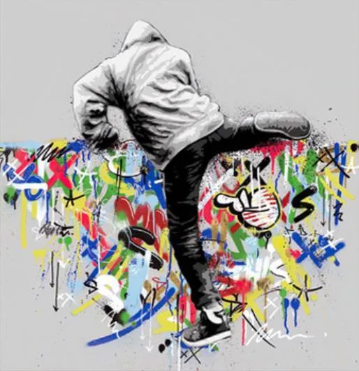 Art mural Graffiti Canvas