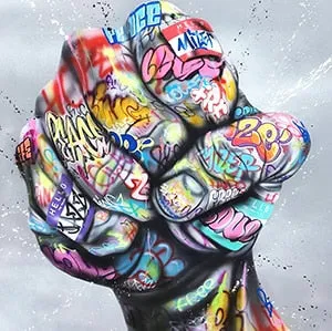 Art mural Graffiti Canvas