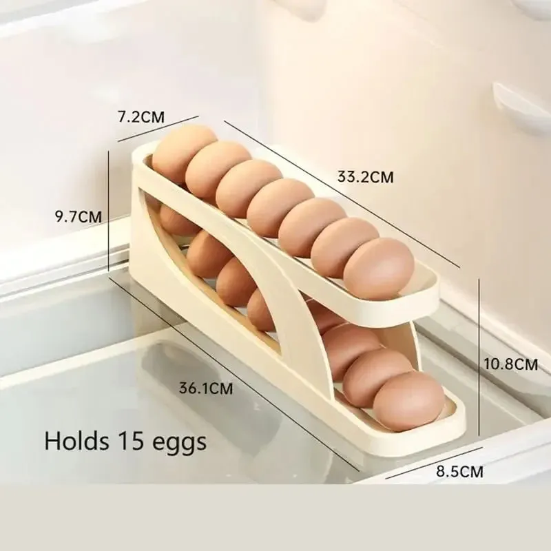 Automatic Rolling Egg Holder, Egg dispenser, Egg Storage