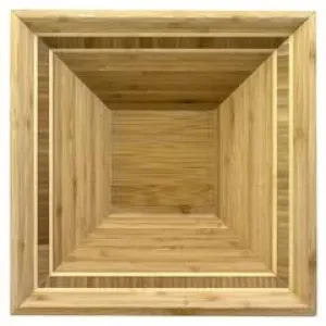 Bamboo Square Inlay Bowl 12''