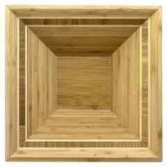 Bamboo Square Inlay Bowl 12''