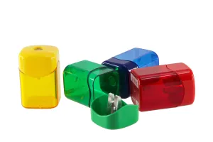 Baumgartens Wave Pencil Sharpener Single Hole ASSORTED Colors (19050)