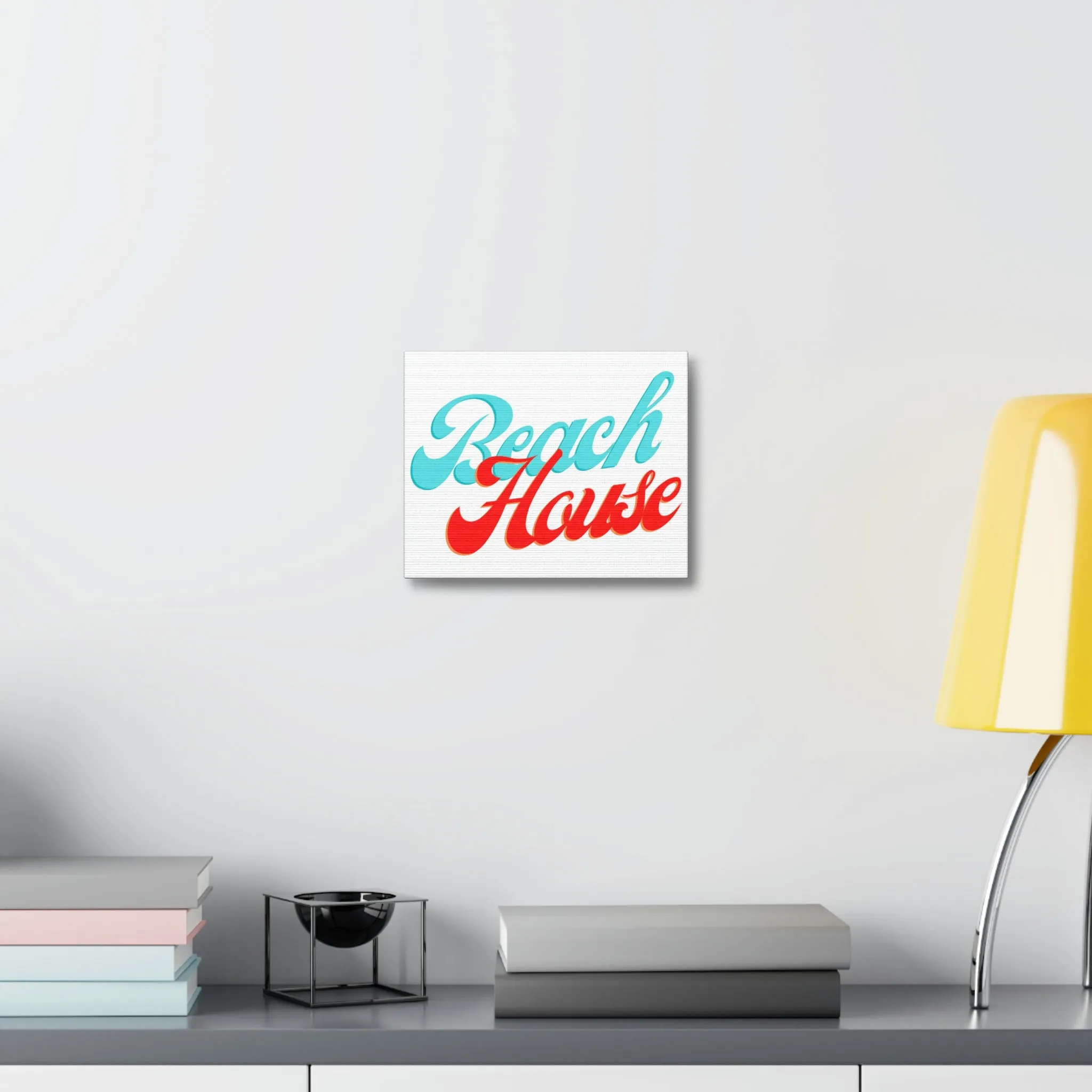 Beach House Stretched Canvas