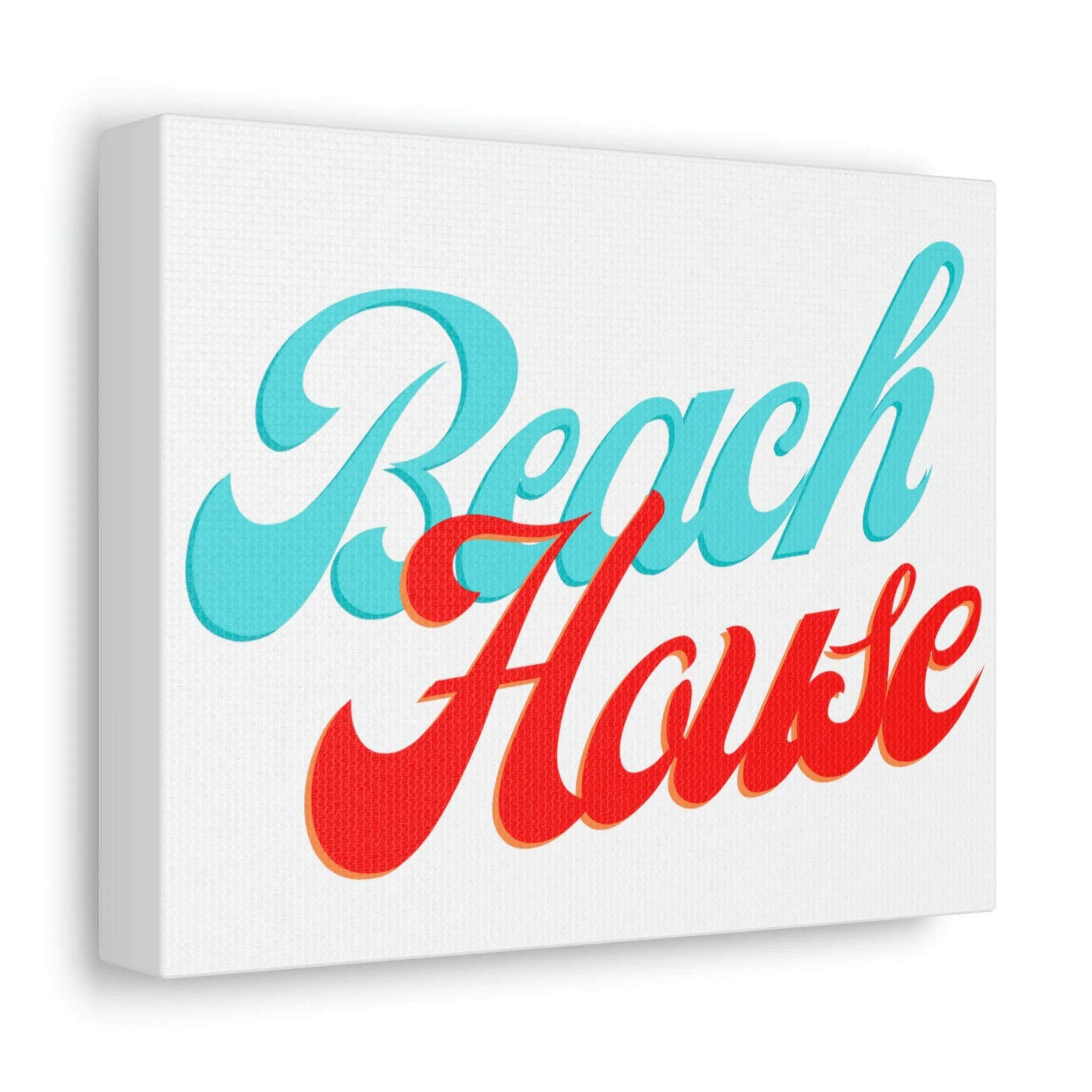 Beach House Stretched Canvas