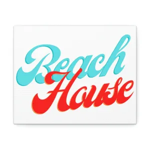 Beach House Stretched Canvas