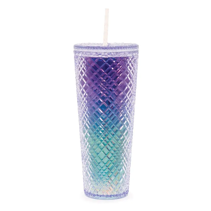 Bewaltz Tall Dazzling Jewel Holographic Tumbler - Ocean
