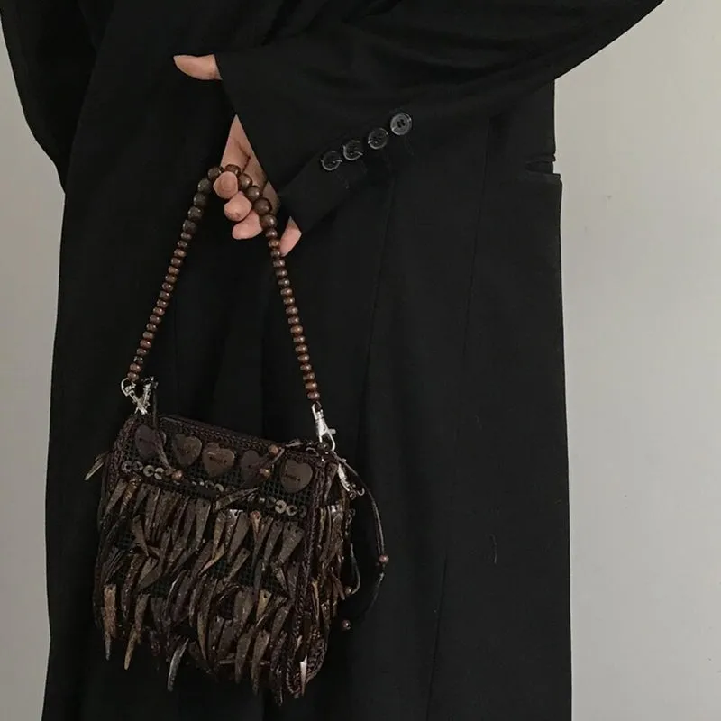Boho Bag With Vintage Tassels