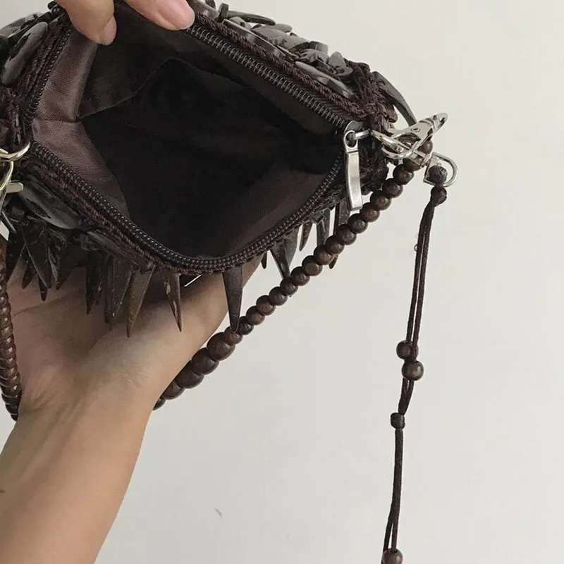 Boho Bag With Vintage Tassels