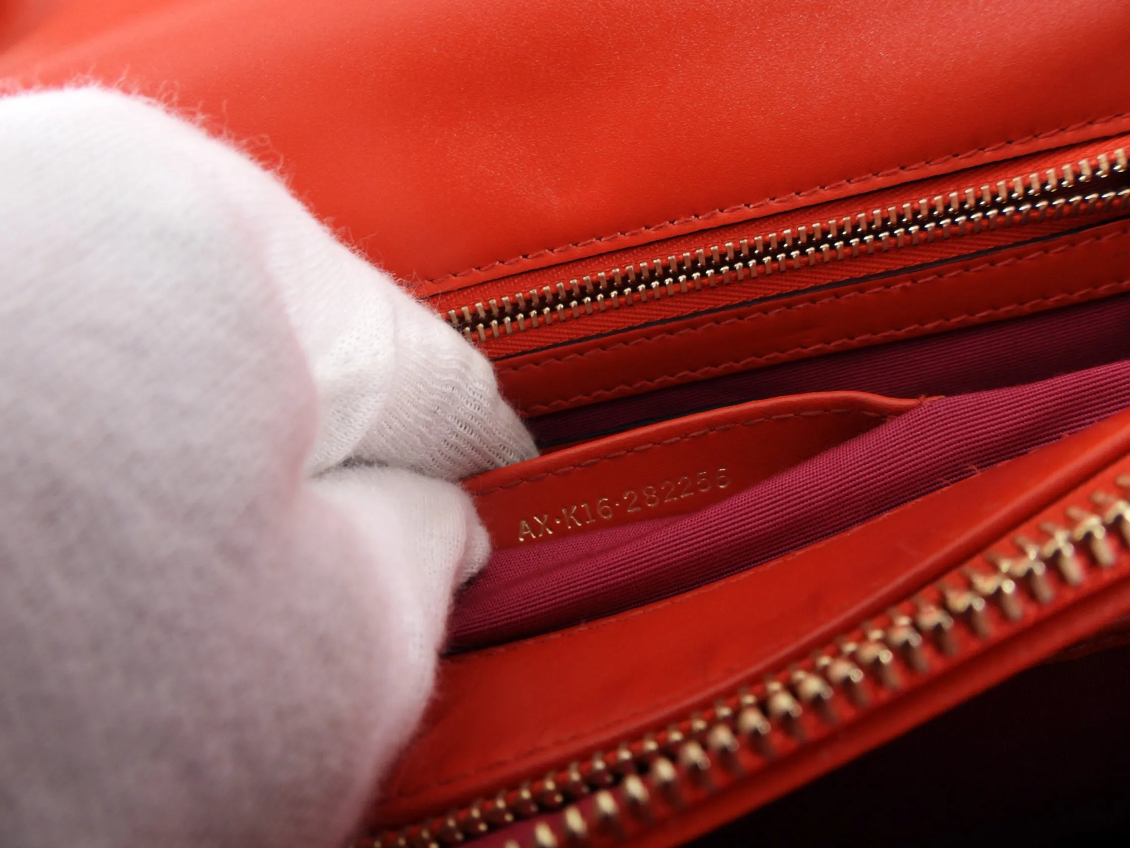 Bvlgari Red Leather Medium Serpenti Flap Bag