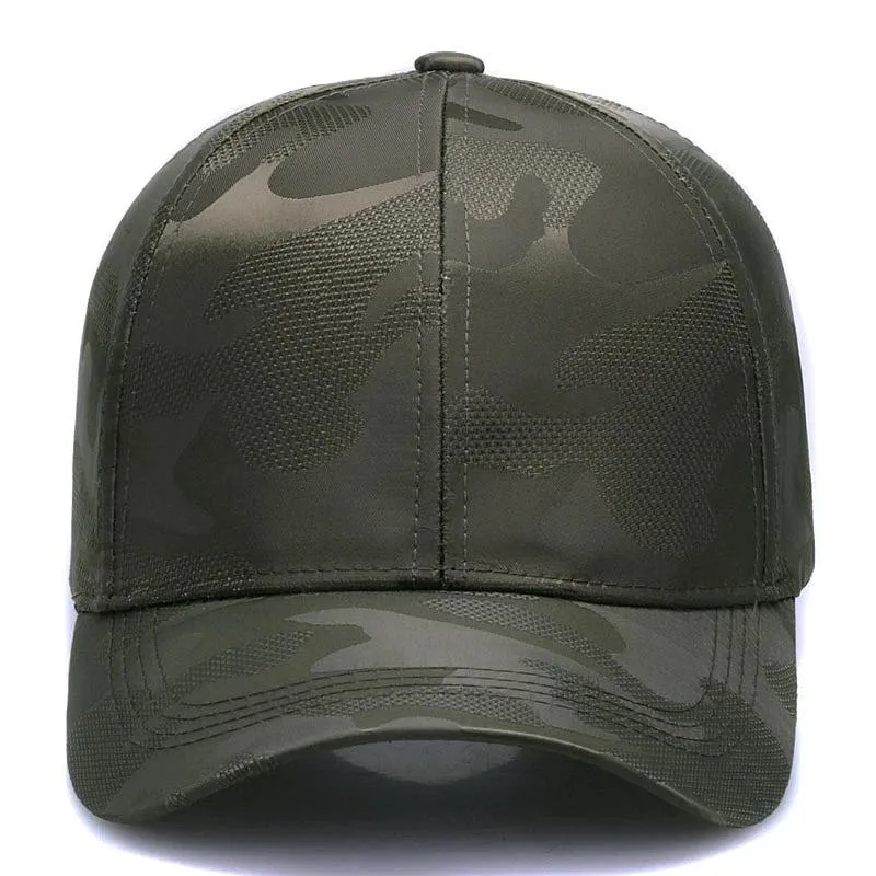 Camo Baseball Hat w/ Breathable Design