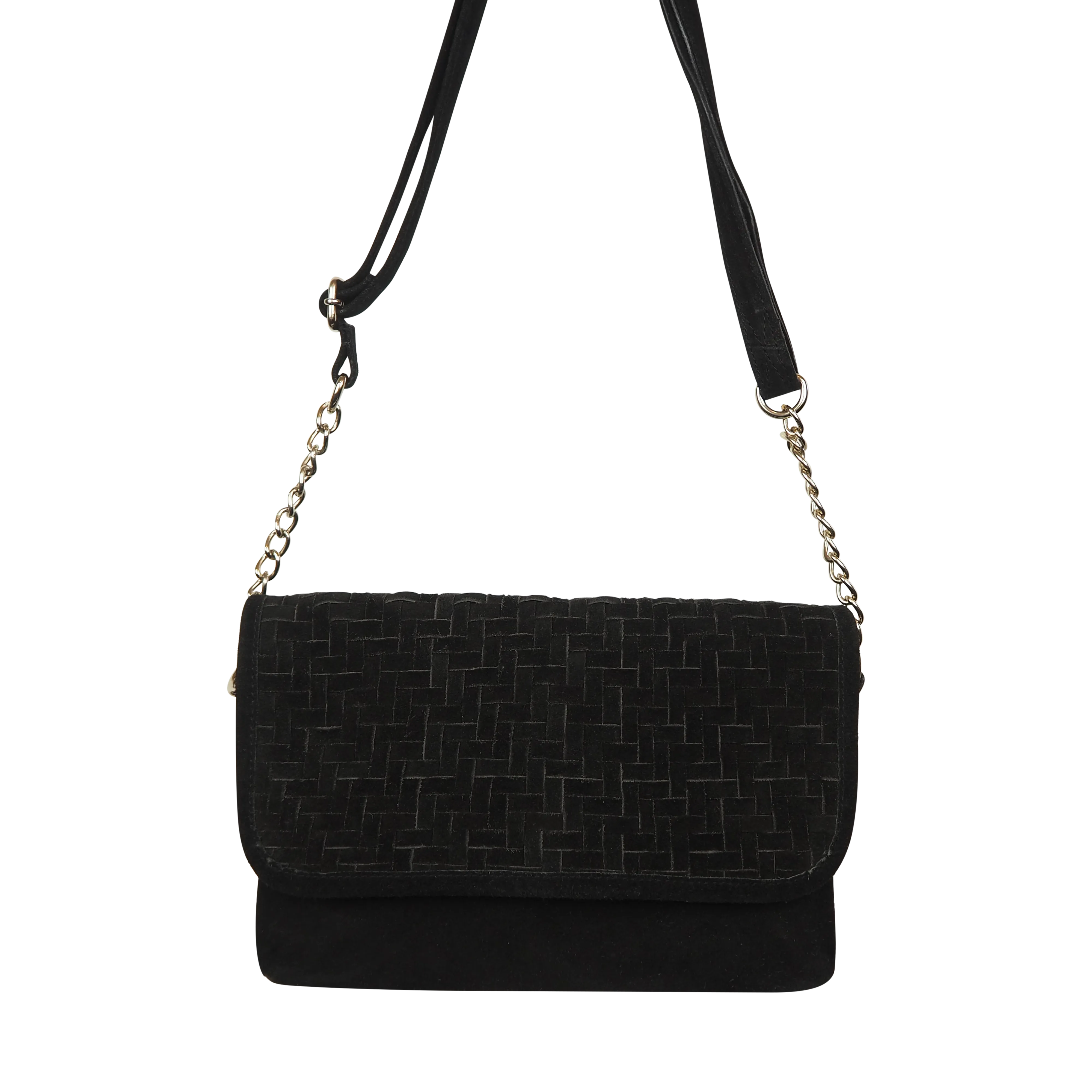 Cassandra Crossbody | Suede Black