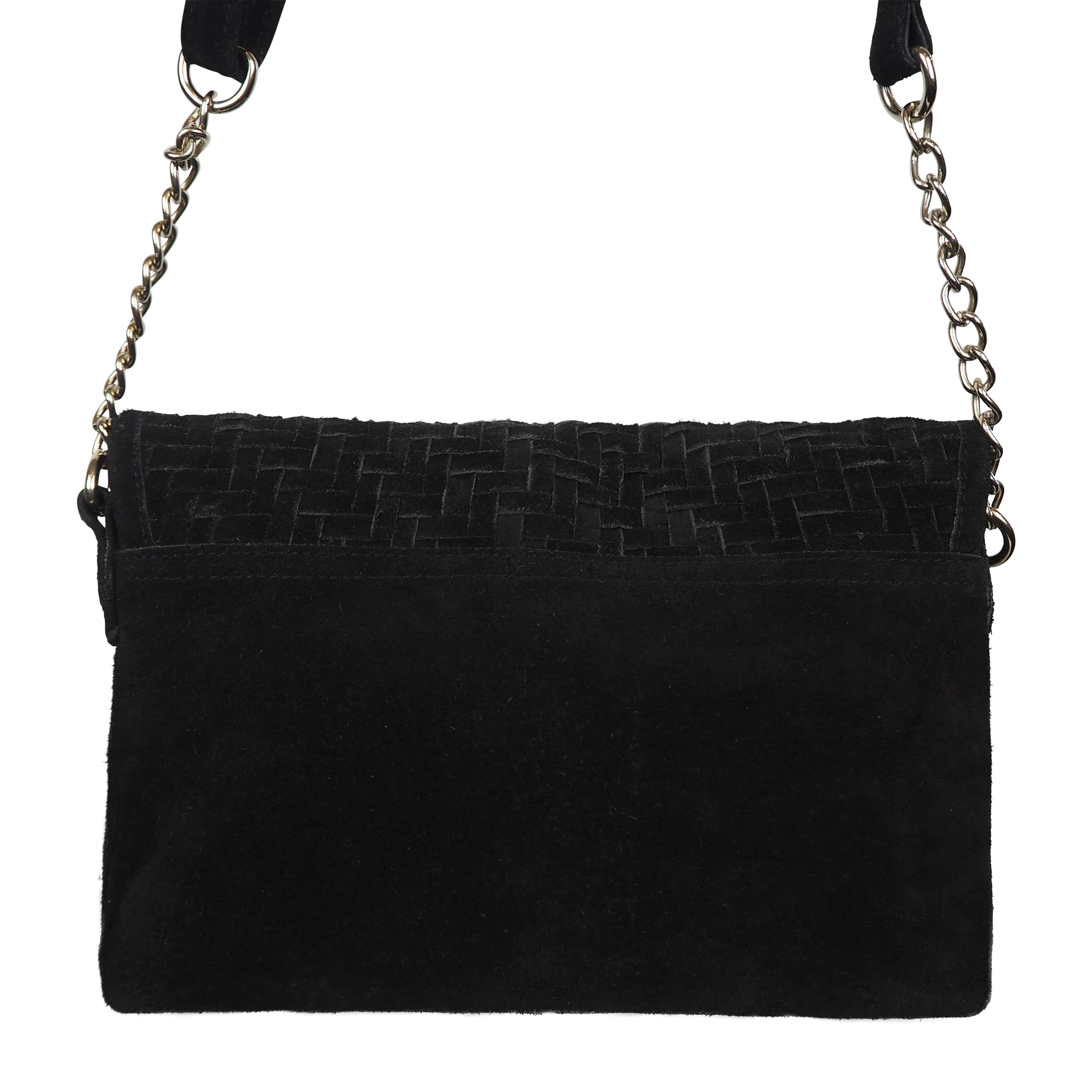 Cassandra Crossbody | Suede Black