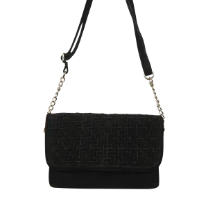Cassandra Crossbody | Suede Black